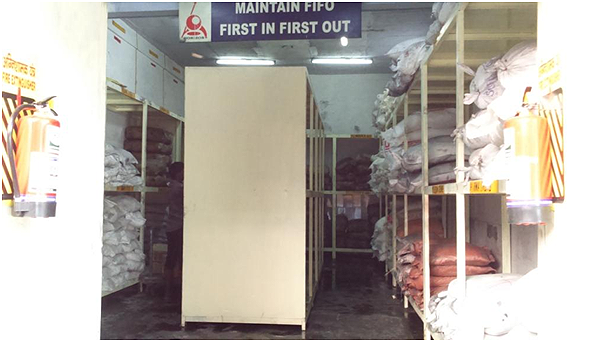 FIFO Maintained in Raw Material Storage Area